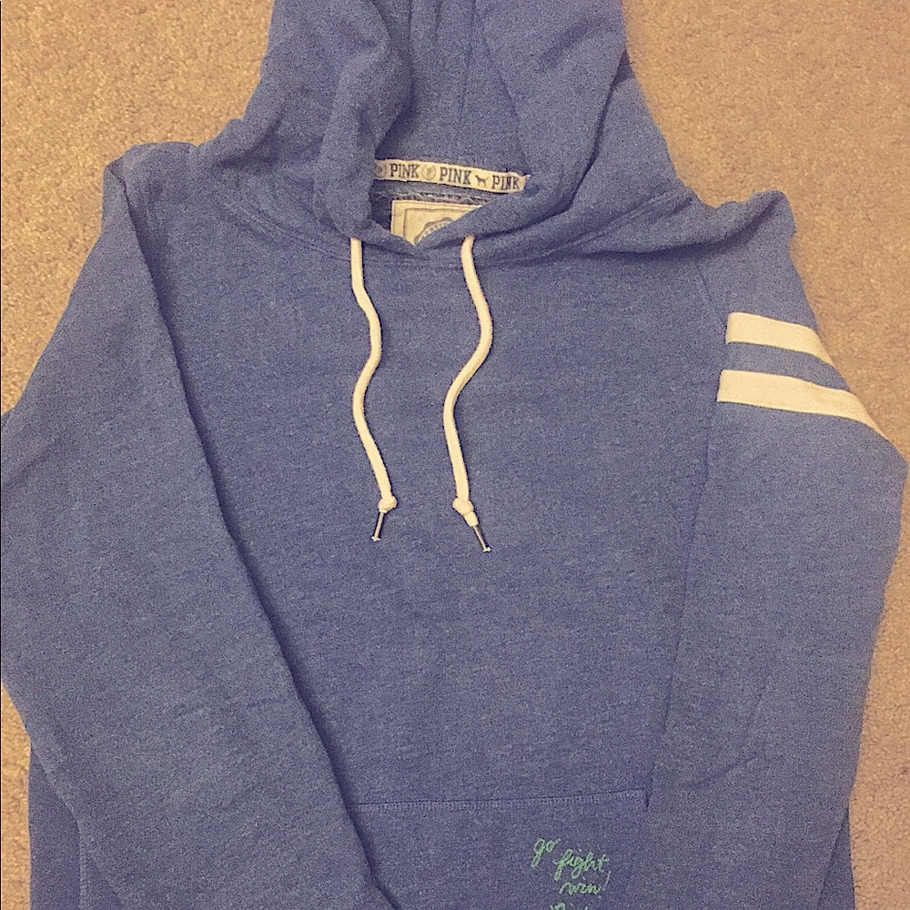 PINK: Royal Blue Hoodie, Size: Large